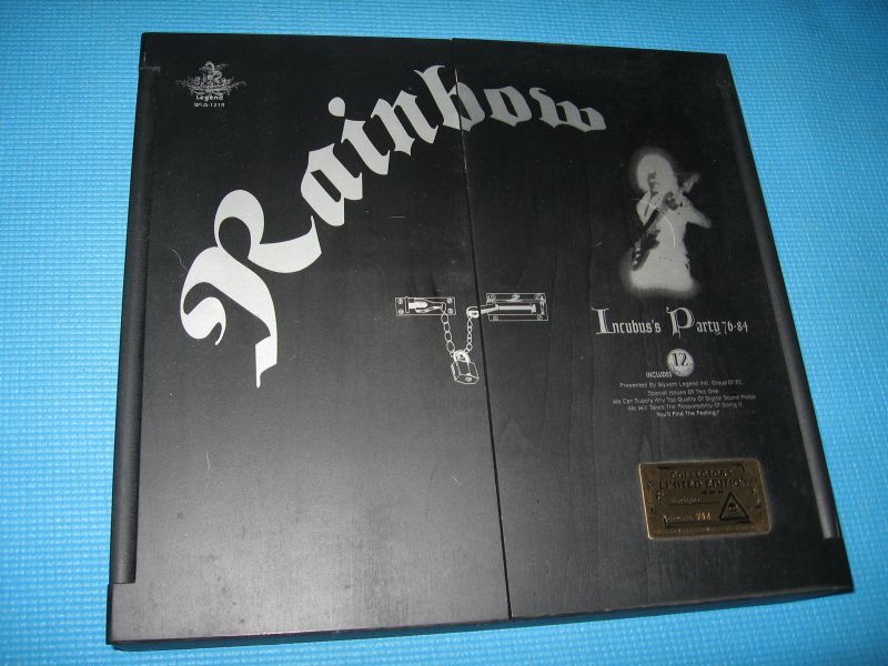 RITCHIE BLACKMORES RAINBOW 12CD Numbered Wooden Box Incubus Party