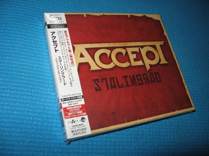 ACCEPT SHM-CD+DVD Stalingrad DX Edition w/Bonus Track Japan NEW UICN-9005