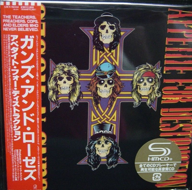 Guns N' Roses ‎Mini LP SHM-CD Appetite For Destruction Japan UICY-94334