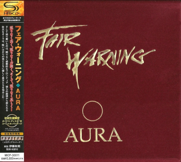 Fair Warning  ‎– Aura SHM-CD+Bonus CD NEW Japan MICP-30011