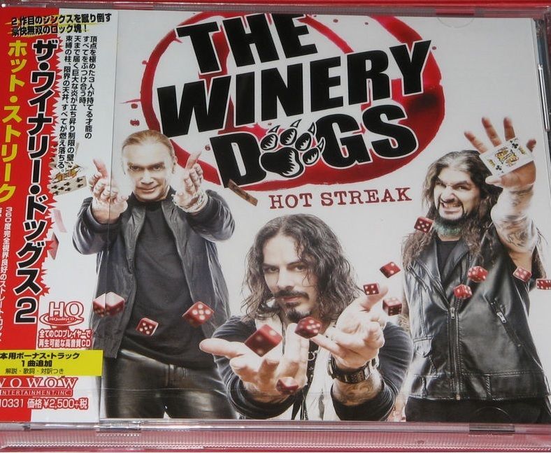 The Winery Dogs ‎– Hot Streak w/Bonus Track Japan NEW IECP-10331