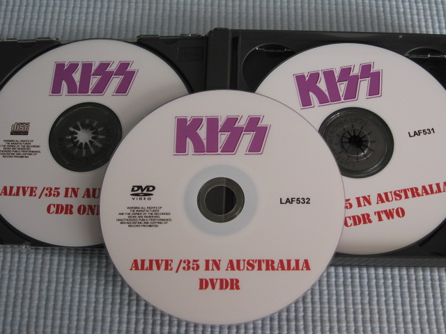 Photo: KISS Alive/35 Live In Australia 2CDR+DVDR Limited 100 Copies Only Japan Lost And Found