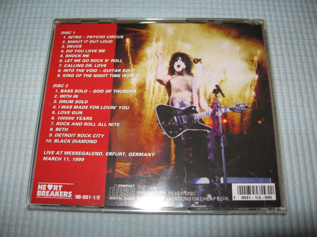 Photo: KISS King Of The Night Time World March,11,1999 Germany 2CD