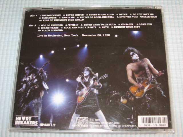 Photo: KISS Live In Rochester N.Y 1998 2CD Japan Hert Breakers