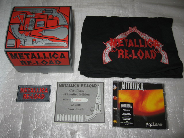 Metallica Re Load Reload Box W T Shirt Patch Certification Japan Trader Inc
