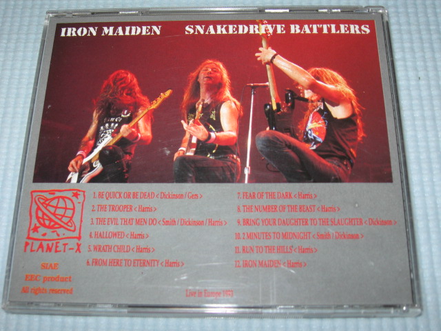 Photo: IRON MAIDEN Snakedrive Battlers Live In Europe 1993 Planet-X